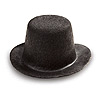 Felt Mini Top Hat - Snowman Hat - Mini Top Hats for Dolls - Black - Mini Top Hat - Hat for Snowman