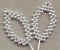 Shear leaves with pearl edging for corsages, floral arrangements, wedding decorations, providing an elegant accent.