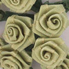 Satin Roses - Small Ribbon Roses - Sage Green - Satin Ribbon Roses - Floral Supplies -