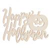 Laser Cut Happy Halloween Wood Cutout - Unfinished - Halloween Decorations - Fall Decorations