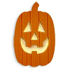 Wood Pumpkin Cutout - Unfinished - Wooden Pumpkin Cutout