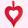 Darice® Valentine Ornaments - Red - Valentine Decorations