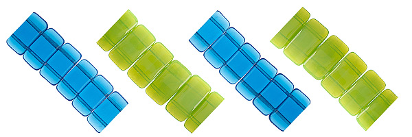 Two Hole Beads - 2 Hole Beads - 2 Hole Pillow Beads