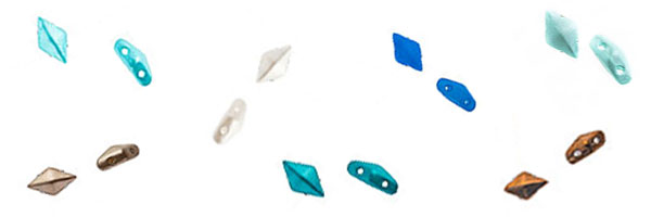 DiamonDuo - Two Hole Diamond Beads