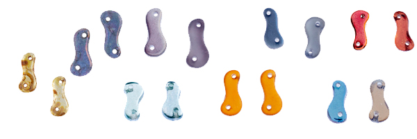 Two Hole Beads - 2 Hole Beads - 2 Hole Link Beads - Double Hole Beads