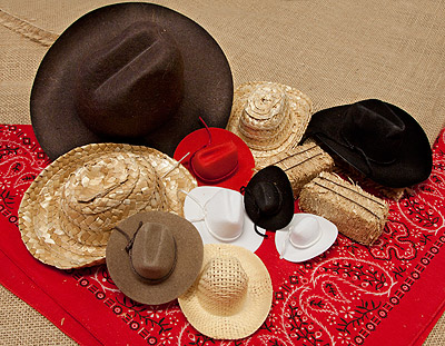 Cowboy Style Miniature Hats