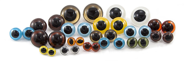 Plastic Safety Eyes - Shank Back Eyes - Safety Eyes for Toys - Replacement Eyes for Stuffed Animals