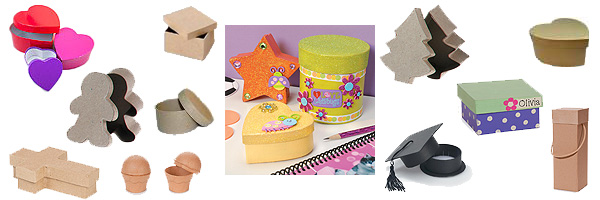 Paper Mache Boxes - Craft Boxes - Paper Boxes