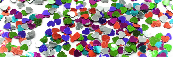 Craft Sequins - Sequin Hearts - Sequins for Crafts and Sewing