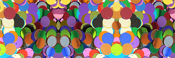 Round Sequins - Paillette Sequins for clothing and crafts.