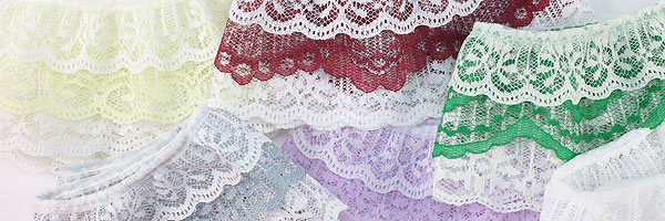 Gathered Lace for Sewing and Craft Projects.