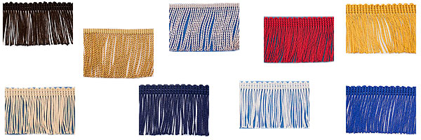 Fringe edging for sewing and craft projects.