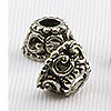 Bead Caps - Leaf Design - Silver - Jewelry Making Supplies - Bead Cap