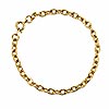 Blank Charm Bracelet Chain with Clasp - Gold - Gold empty charm bracelet blank with spring ring clasp and sturdy chain links for adding charms, beads and dangles, jewelry making supply for sale