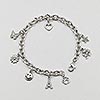 Blank Charm Bracelet Chain with Clasp - Gold - Gold empty charm bracelet blank with spring ring clasp and sturdy chain links for adding charms, beads and dangles, jewelry making supply for sale