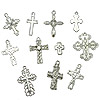 Assorted Silver Cross Charms - Assorted Jewelry Crosses