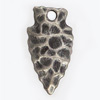 Tiny Arrowhead Jewelry Charm - Pewter - Pewter Colored Jewelry Charm - Tiny Pewter Charms