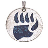 Bear Paw Pendant - Bear Paw Charm - Turq - Bear Paw Pendant for Necklace or Bracelet