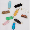 Gemstone Points  with Loop Mount - Assorted - Jewelry Findings - Necklace Charms - Gemstone Necklace Dangles
