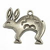 Jack Rabbit Jewelry Charm - Pewter - Pewter Colored Jewelry Charm - Jack Rabbit