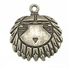 Native American Jewelry Pendant - Shield Pendant - Pewter - Pewter Colored Jewelry Charm - Shield