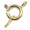 Spring Ring Jewelry Clasps - 7mm Spring Ring Clasps - Gold - Necklace Clasp - Spring Ring Necklace Clasp