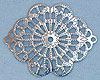 Hexagon Filigree - Silver - -