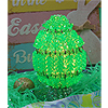 Beaded Egg Shaped Kit - Lime - Beading Kit - Craft Kit - Beaded Egg - Easter Egg Decorations - 