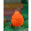 Beaded Egg Shaped Kit - Orange - Beading Kit - Craft Kit - Beaded Egg - Easter Egg Decorations - 