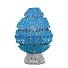 Beaded Egg Shaped Kit - Lt Sapphire - Beading Kit - Craft Kit - Beaded Egg - Easter Egg Decorations - 