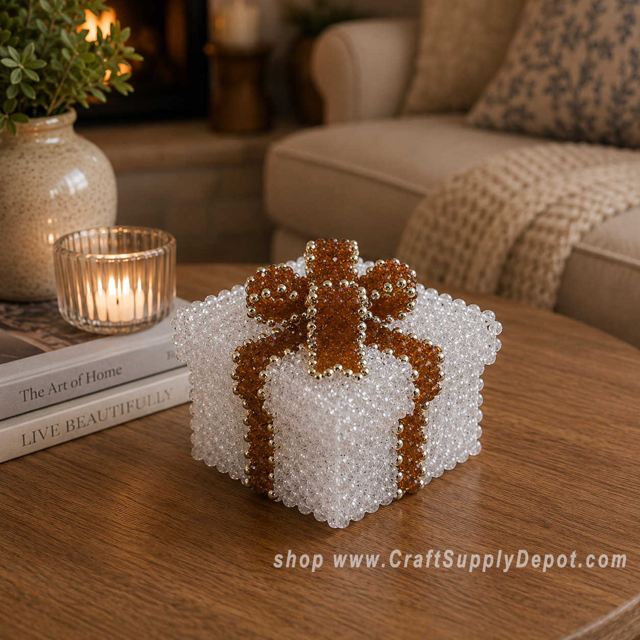 Beading Kits - Beaded Kits - Beaded Trinket Box