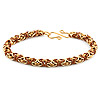 Chainmaille Jewelry - Byzantine Bracelet Kit - Caramel Latte - Jewelry Kit - Jump Ring Jewelry