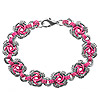 Chainmaille Jewelry - Raspberry Swirls Jumpring Bracelet Kit - Raspberry - Jewelry Kit - Jump Ring Jewelry