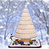 Beaded Safety Pin Christmas Tree Kit - Crystal Tree / Silver Pins - Christmas Tree Kit - Beading Kit