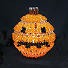 Beaded Black Jack O'Lantern Kit - Smoke/purple - Craft Kit - Holiday Craft Kit - Beaded Craft Kit - Halloween Decorating