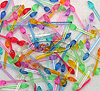 Ceramic Tree Ornaments - Small Swirl Peg Ornaments - Assorted - Pegs for Ceramic Christmas Tree - Pegged Ornaments