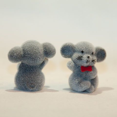 Gray Flocked Mouse