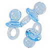 Mini Pacifier - Transparent Blue - Miniature Baby Pacifiers