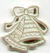 Double Wedding Bells - Gold - Miniature Wedding Bells - Bridal Shower Decorations -