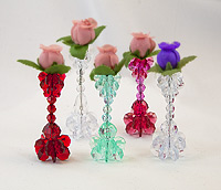 Beaded Bud Vases