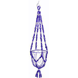 Beaded Plant Hanger - Free Craft Pattern