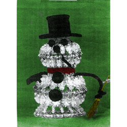 Free Christmas Project Pattern - Lighted Snowman