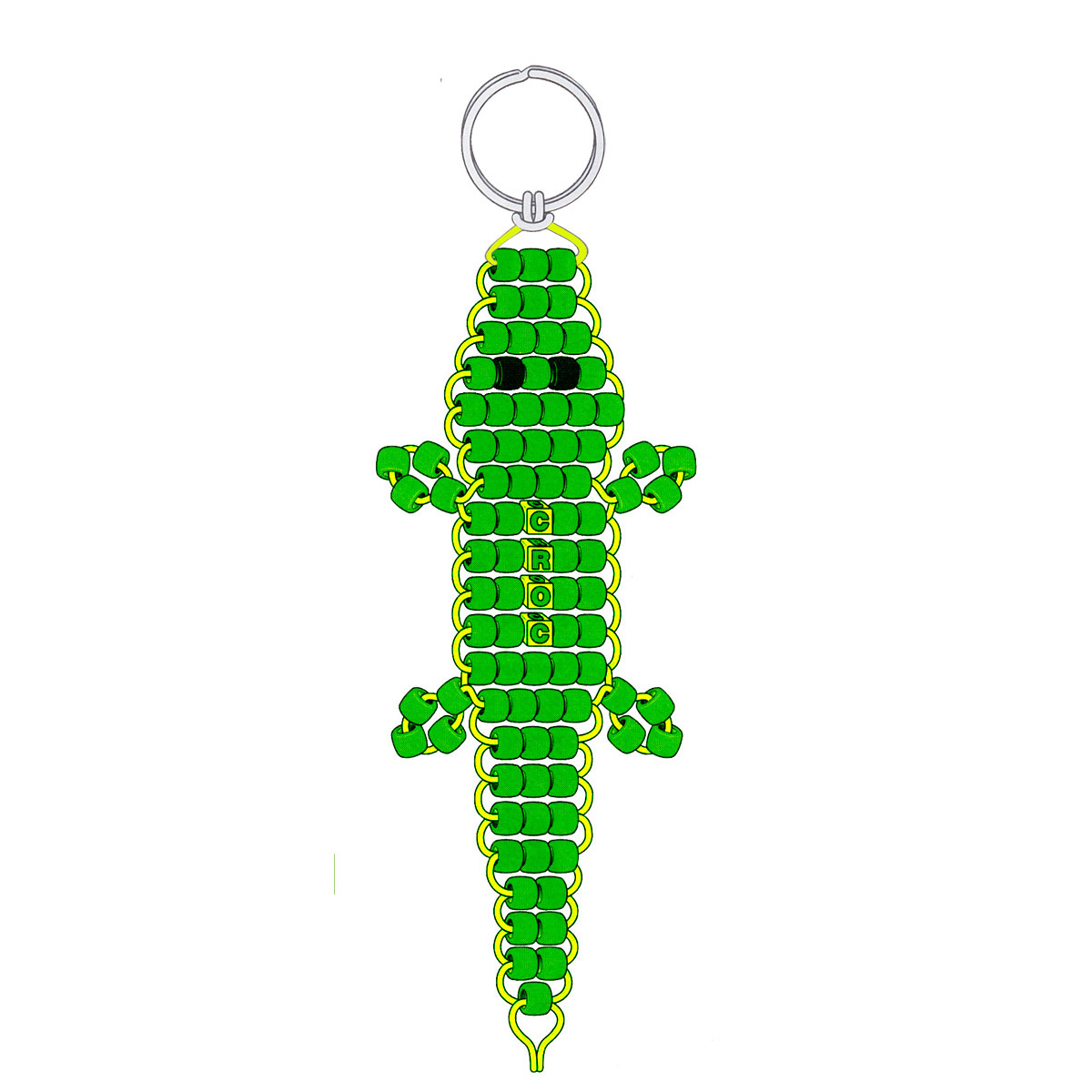 Beaded Crocodile Key Chains