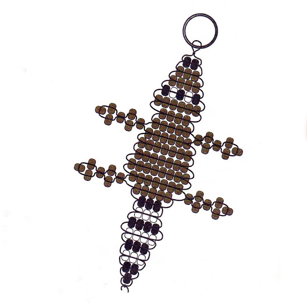 Beaded Raccoon Key Chains