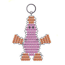 Beaded Platypus Keychain - Beaded Keychains