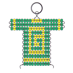 Beaded Sports Jersey - Beaded Keychains