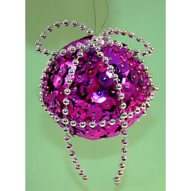 Special Christmas Ornaments with Sequins - Free Christmas Craft Instructions