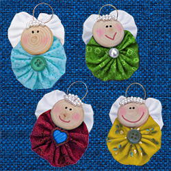 Yo-Yo Angels - Free Craft Project Instructions
