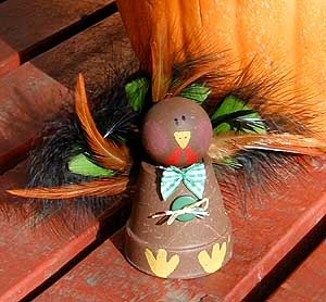 Flower Pot Thanksgiving Turkey - Free Craft Project Instructions
