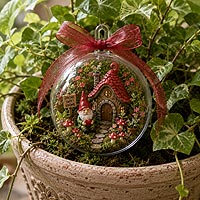 Creative fairy garden fillable ornament idea for miniature cottages, secret gardens, and whimsical home d�cor projects
